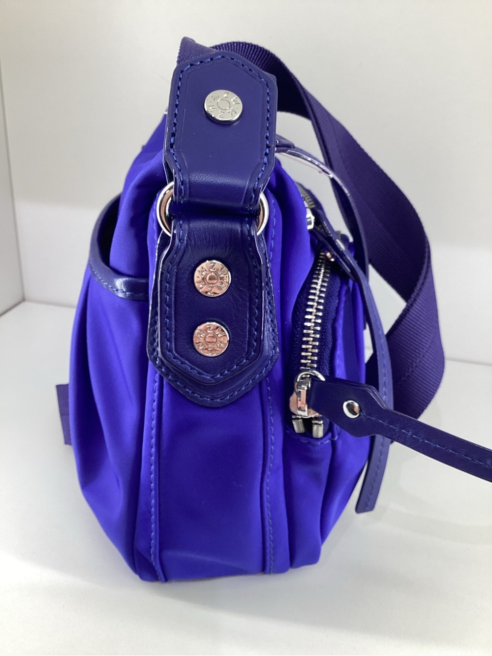 PrecOwned MZ Wallace Small Royal Blue Nylon Crossbody Bag. - Picture 7 of 11